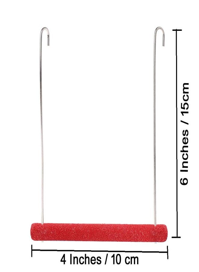 ويستيرن إرا منصة تعليق لعبة متأرجحة على شكل مجثم رملي من العصر الغربي، مناسبة للتسلق والتمرين للطيور (صغيرة) - Image 3